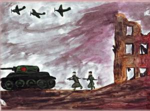 Раскраска на военную тему для детей младших классов #12 #117684