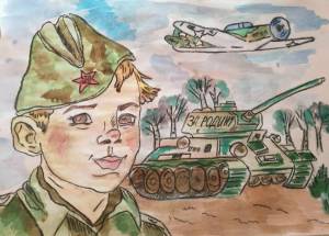 Раскраска на военную тему для детей младших классов #35 #117707