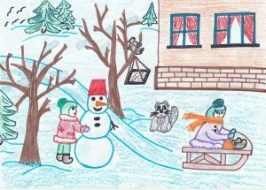 Раскраска на тему зимние забавы #4 #118021