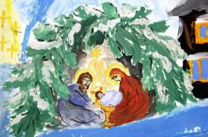 Раскраска на тему рождество христово для детей #3 #118129