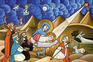 Раскраска на тему рождество христово для детей #18 #118144