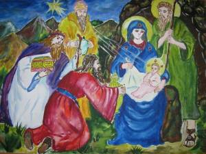 Раскраска на тему рождество христово для детей #22 #118148