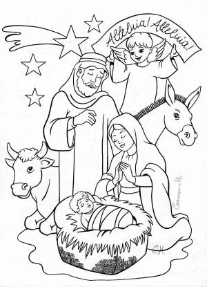 Раскраска на тему рождество христово для детей #26 #118152
