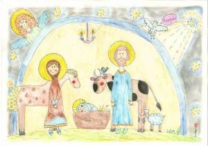 Раскраска на тему рождество христово для детей #29 #118155
