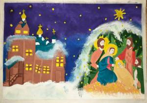 Раскраска на тему рождество христово для детей #37 #118163