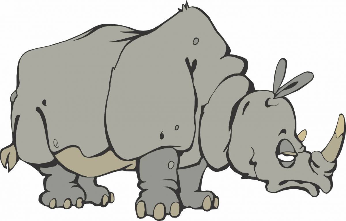 Носорог для детей #11