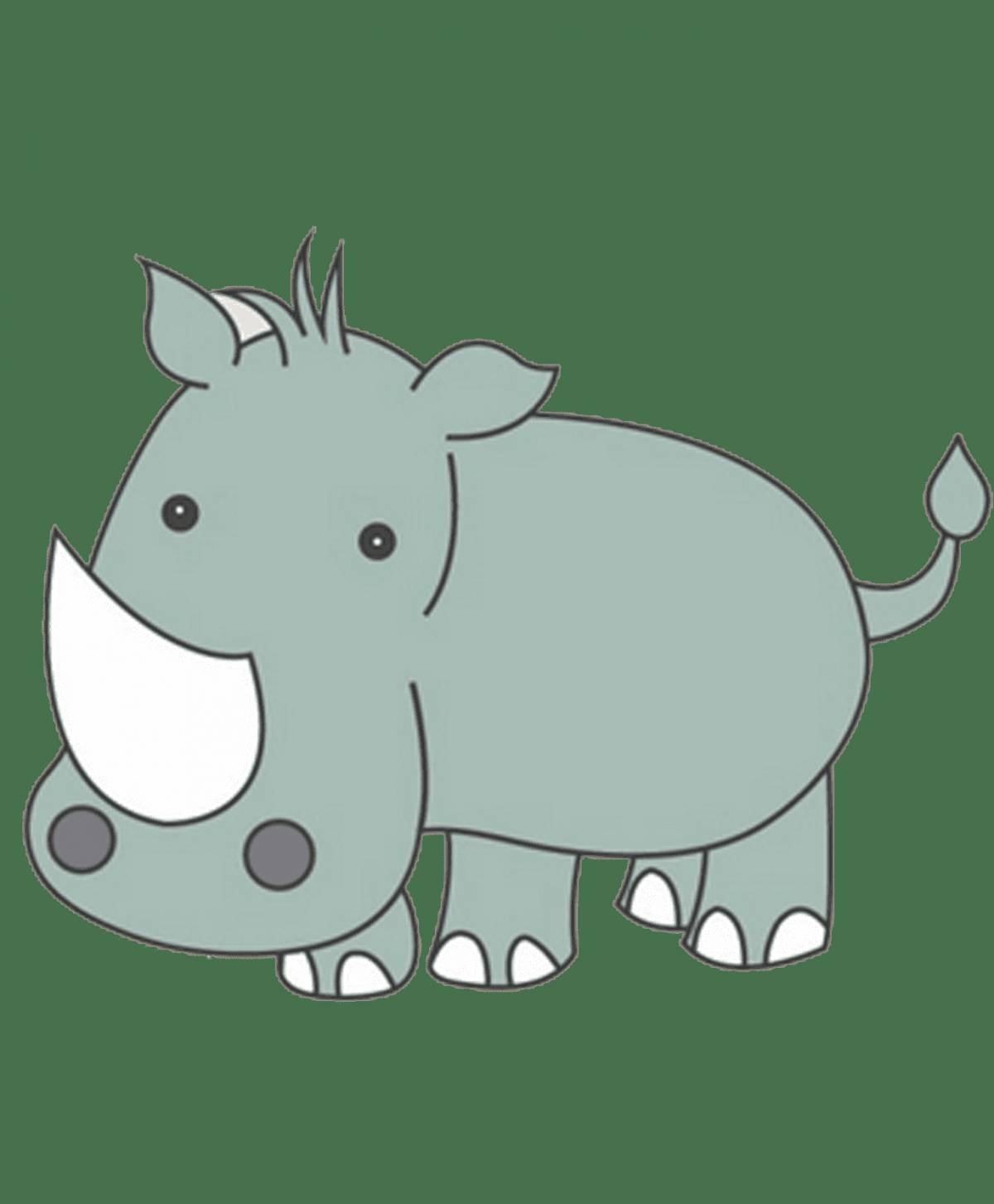 Носорог для детей #12
