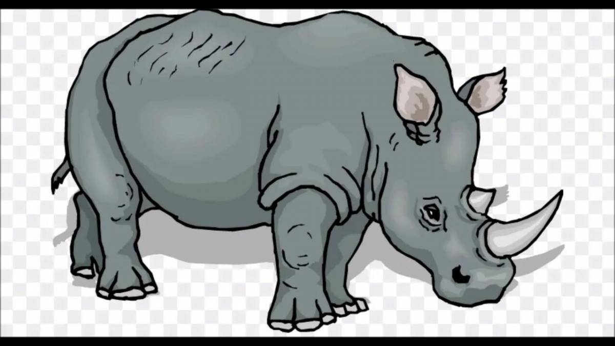 Носорог для детей #19
