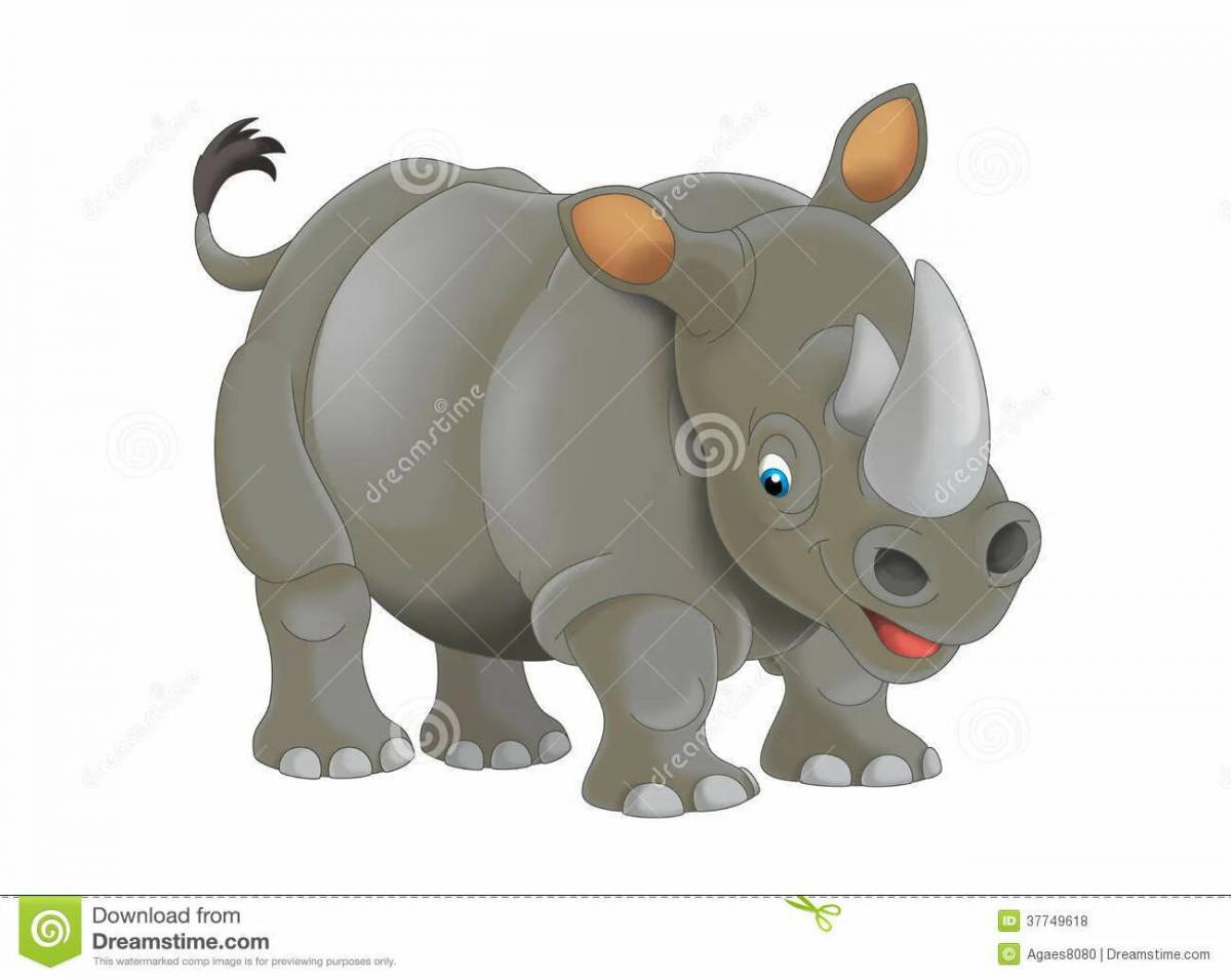 Носорог для детей #28