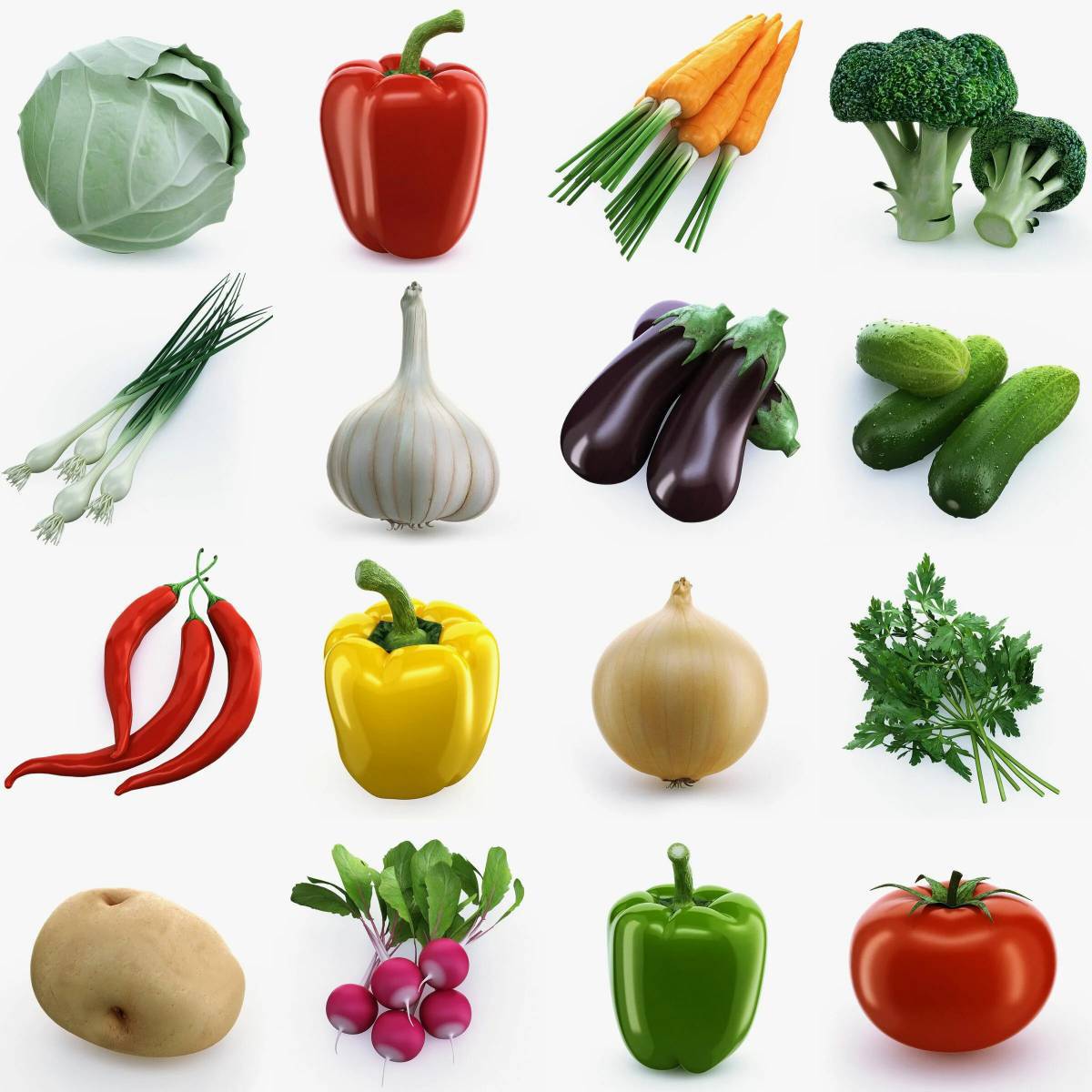 картинки овощей по отдельности для детей