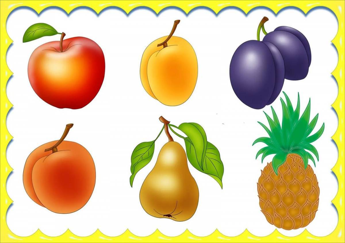 Овощи и фрукты для детей 4 5 лет #23