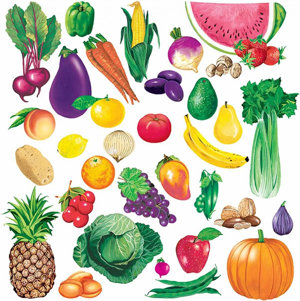 Овощи и фрукты для детей 6 7 лет #28