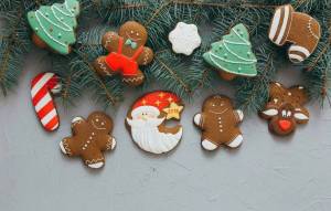 Раскраска новогодний пряник #35 #120411