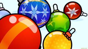 Раскраска новогодний шарик для детей #29 #120545