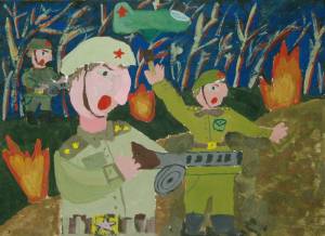 Раскраска о войне для детей начальной школы #17 #121818