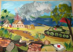 Раскраска о войне для детей начальной школы #26 #121827