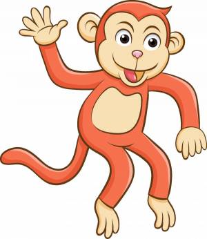 Раскраска обезьяна для детей #16 #121933