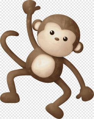 Раскраска обезьяна для детей #25 #121942
