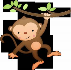 Раскраска обезьяна для детей #26 #121943