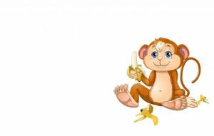 Раскраска обезьяна для детей #28 #121945