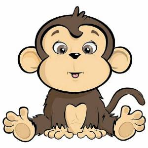 Раскраска обезьянка #2 #121955