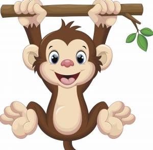Раскраска обезьянка для детей #2 #121986