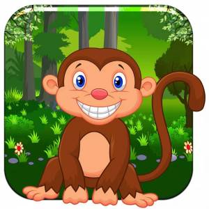Раскраска обезьянка для детей #3 #121987