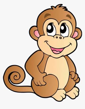 Раскраска обезьянка для детей #6 #121990