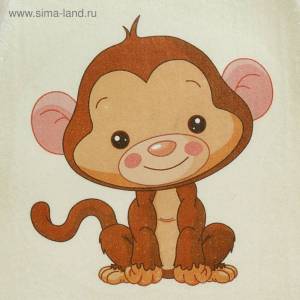 Раскраска обезьянка для детей #11 #121995