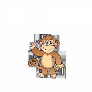 Раскраска обезьянка для детей #28 #122012