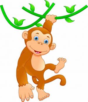 Раскраска обезьянка для детей #29 #122013