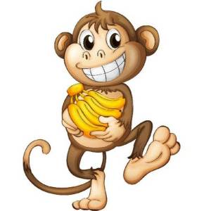 Раскраска обезьянка для детей #30 #122014