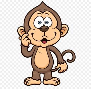 Раскраска обезьянка для детей #33 #122017