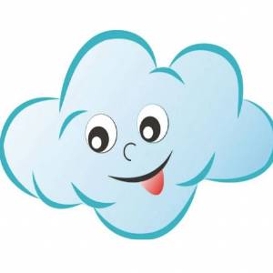 Раскраска облако для детей #11 #122042