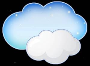 Раскраска облако для детей #12 #122043