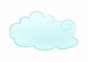 Раскраска облако для детей #17 #122048