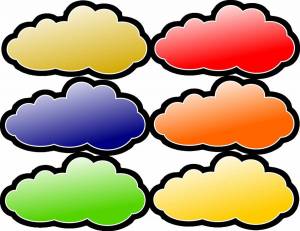 Раскраска облако для детей #20 #122051