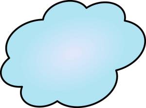 Раскраска облако для детей #22 #122053