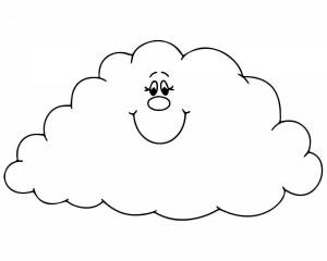 Раскраска облако для детей #23 #122054