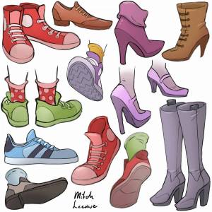 Раскраска обувь для детей #6 #122209