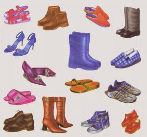 Раскраска обувь для детей #24 #122227