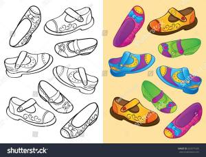 Раскраска обувь для детей 3 4 лет #29 #122269