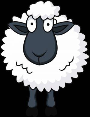 Раскраска овечка для детей #14 #122450