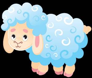 Раскраска овечка для детей #19 #122455