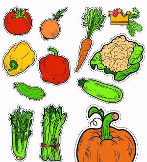 Раскраска овощи для детей #18 #122478