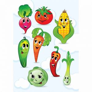 Раскраска овощи для детей #23 #122483