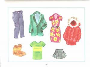 Раскраска одежда для детей 4 5 лет #10 #122887