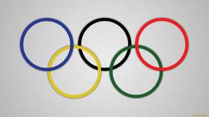 Раскраска олимпийские кольца #5 #123341