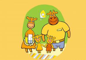 Раскраска оранжевая корова для детей #2 #123501
