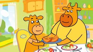 Раскраска оранжевая корова для детей #34 #123533